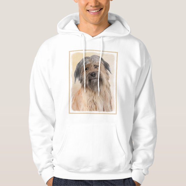 Pyrenémålarfärg - Cute Original Hund Art Hoodie (Framsida)