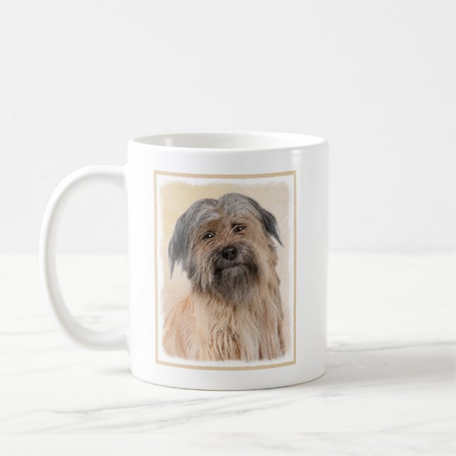Pyrenémålarfärg - Cute Original Hund Art Kaffemugg (Vänster)