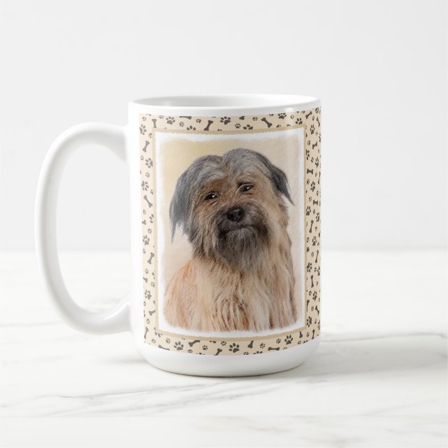 Pyrenémålarfärg - Cute Original Hund Art Kaffemugg (Vänster)
