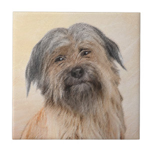Pyrenémålarfärg - Cute Original Hund Art Kakelplatta