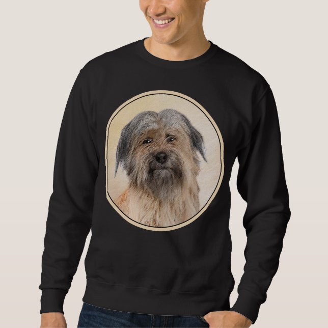 Pyrenémålarfärg - Cute Original Hund Art Lång Ärmad Tröja (Framsida)