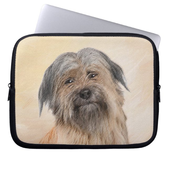 Pyrenémålarfärg - Cute Original Hund Art Laptop Fodral (Framsidan)