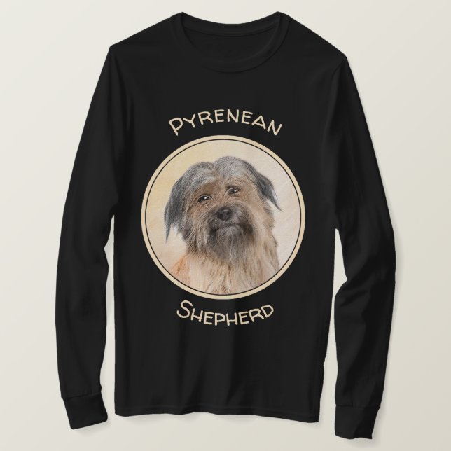Pyrenémålarfärg - Cute Original Hund Art T Shirt (Design framsida)