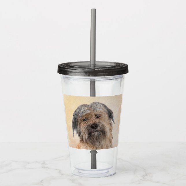 Pyrenémålarfärg - Cute Original Hund Art Take Away Mugg (Framsida)