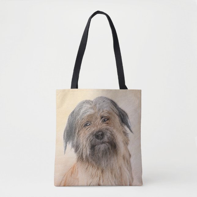 Pyrenémålarfärg - Cute Original Hund Art Tygkasse (Framsida)