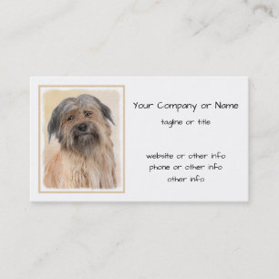 Pyrenémålarfärg - Cute Original Hund Art Visitkort