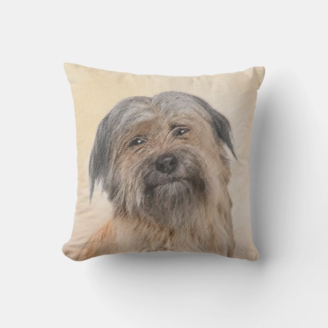 Pyrenémålning av skaldjur - Utkastad originalkonst Kudde (Framsida)