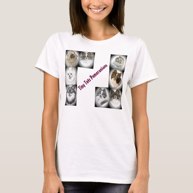 PyrePomeranian T skjorta Tee Shirt (Framsida)