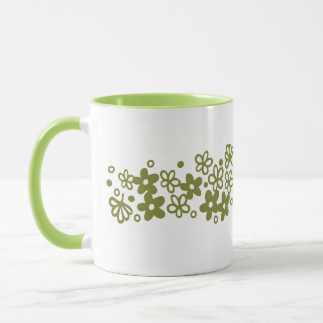 Pyrex Crazy Daisy Mugg (Vänster)
