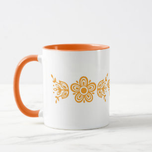 Pyrex Design Butterfly Guld Mönster Mugg