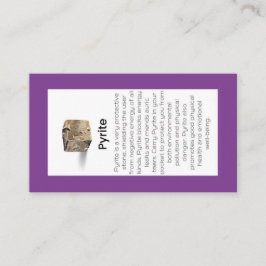 Pyrite Crystal: Visning av judelry Visitkort