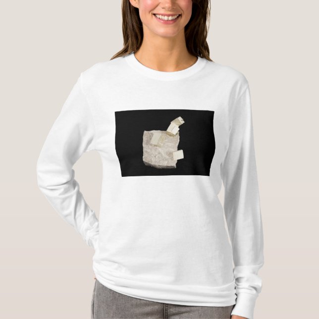 Pyritkristaller i skiffer tee (Framsida)