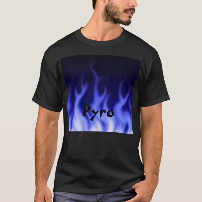 Pyro med flammar tee shirt (Framsida)