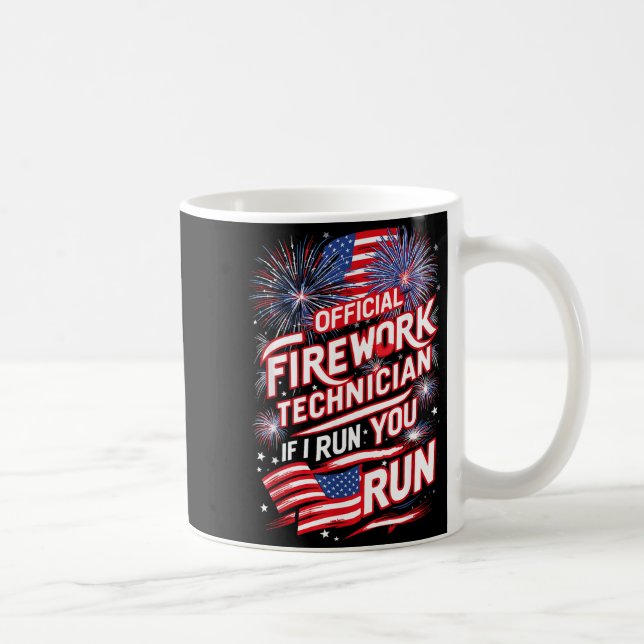 Pyro-tekniker fyrverkeritekniker 4 juli fyrverkeri kaffemugg (Höger)