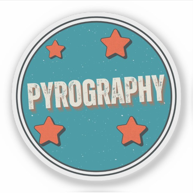 Pyrografi Klistermärken (Framsida)