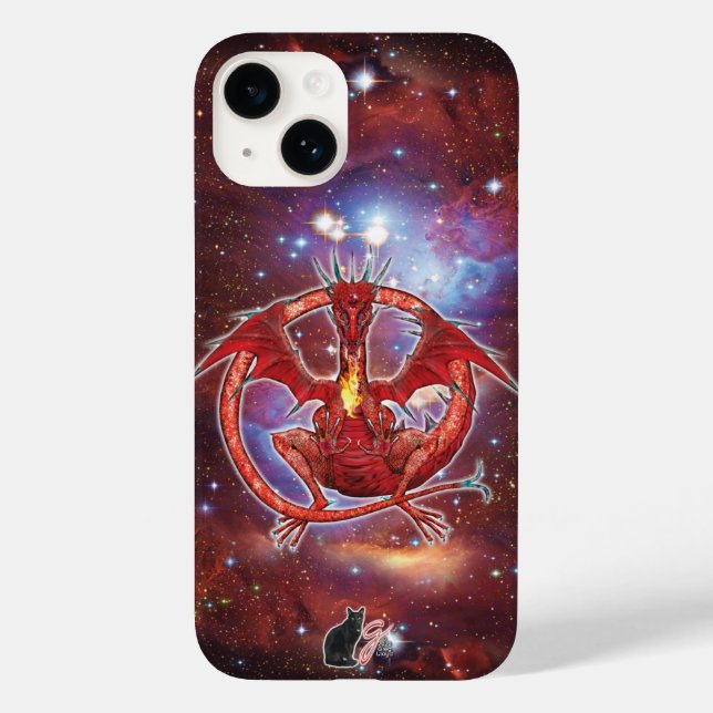 Pyrope Cosmic Dragon Fodral-Mate iphone case (Baksida)