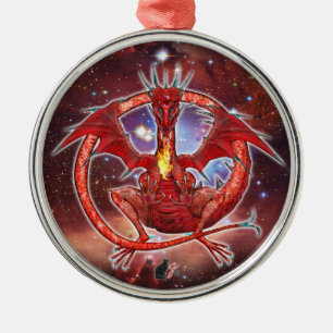 Pyrope Cosmic Dragon Ornament