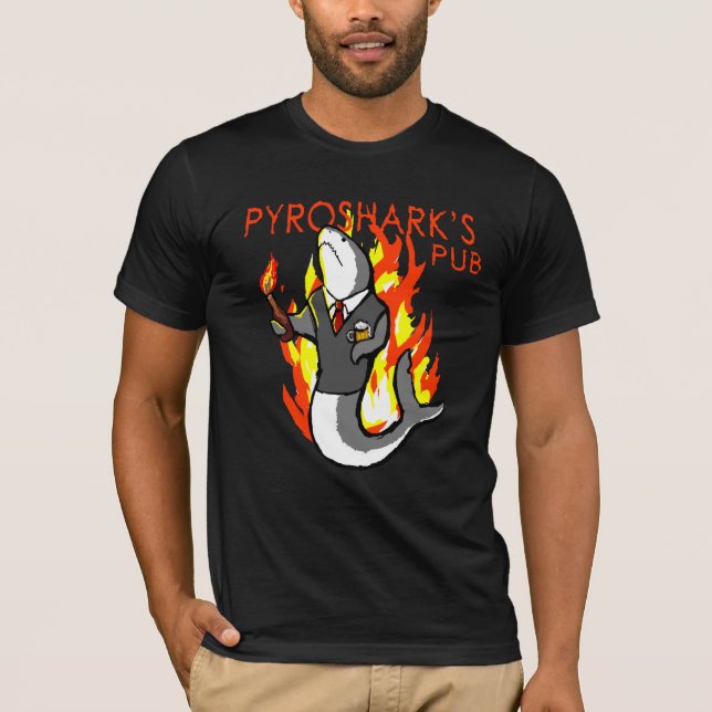 Pyrosharks Pub Tee Shirt (Framsida)