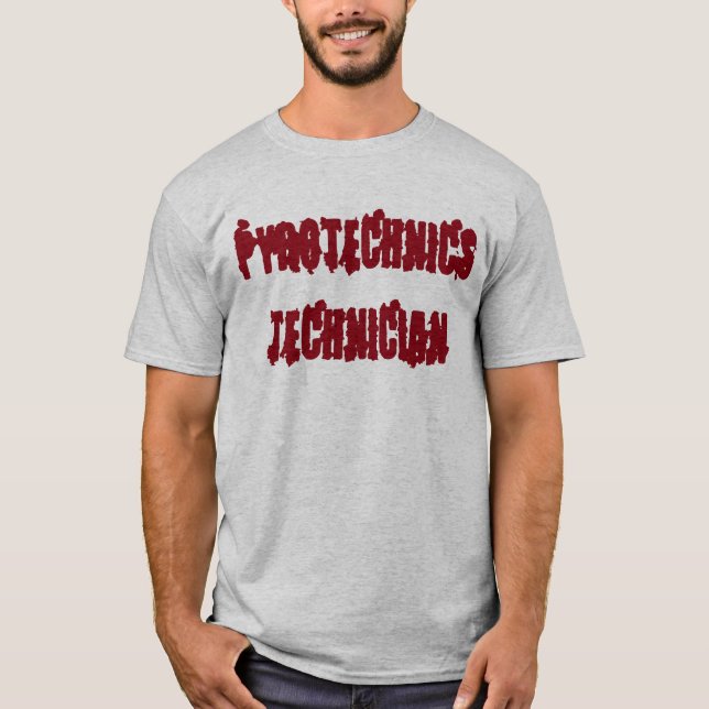 "Pyrotechnicstekniker" t-skjorta Tröja (Framsida)