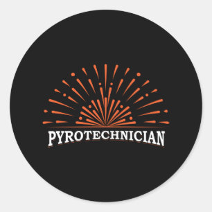 Pyrotechniker Crew Pyrotechnics Fireworks Pyro Runt Klistermärke