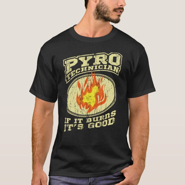 Pyrotechniker Crew Pyrotechnics Fireworks Pyro T Shirt (Framsida)