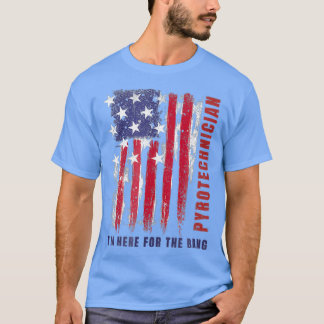 Pyrotechniker Pyrotechnics Fireworks Flagga T Shirt