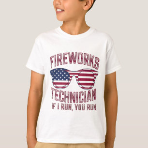 Pyrotekniker 4 Juli Roligt Sverige T Shirt