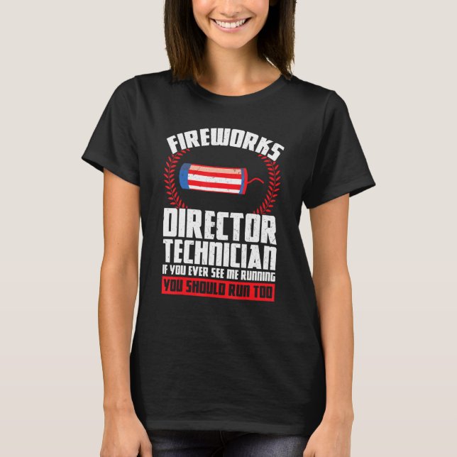 Pyrotekniker om du Amerika 1 T Shirt (Framsida)