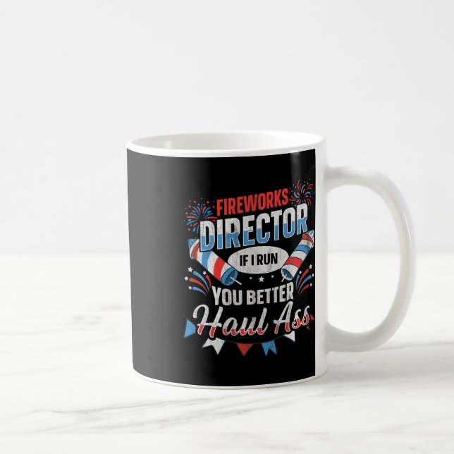 Pyrotekniker Rolig 4:e Juli  Kaffemugg (Höger)