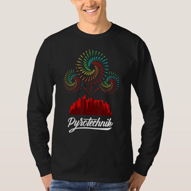 Pyrotekniska pyrotekniska tekniker Crew Pyro Show  T Shirt (Framsida)