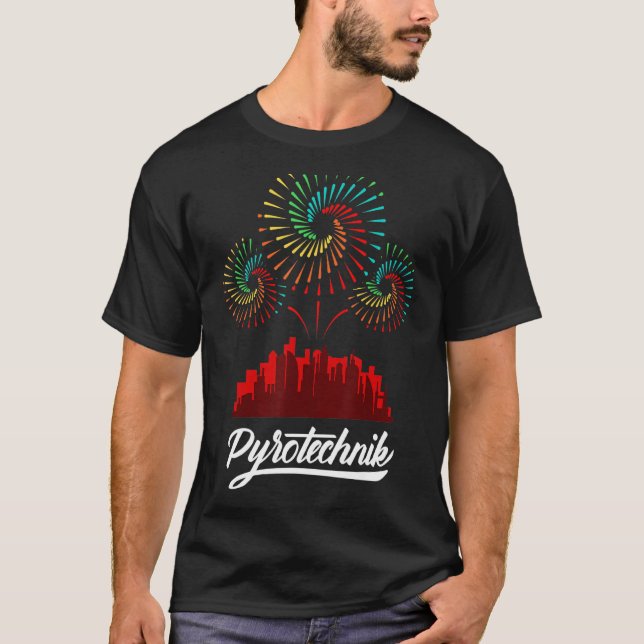Pyrotekniska pyrotekniska tekniker Crew Pyro Show  T Shirt (Framsida)