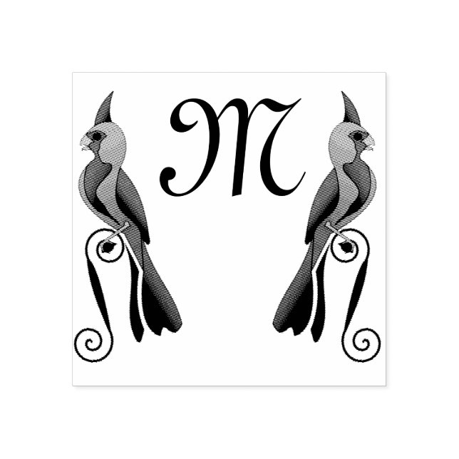 Pyrrhuloxia Söt Kardinal Family Bird Stämpel (Tryck)