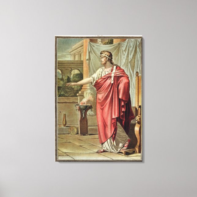 Pyrrhus, av Jean Racine "Andromache". Canvastryck (Framsida)
