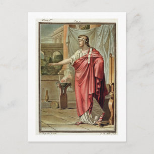Pyrrhus, av Jean Racine "Andromache". Vykort