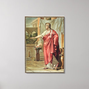 Pyrrhus dräkt för "Andromache" vid Jean Racine, Canvastryck