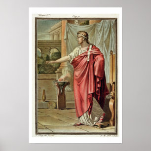 Pyrrhus dräkt för "Andromache" vid Jean Racine, Poster