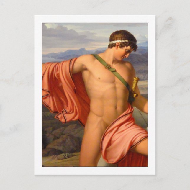 Pyrrhus och Andromache av Johan Lund Vykort (Framsida)