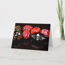 Pysanka äggreflexioner helgkort