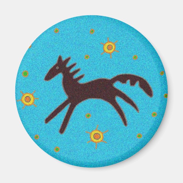 Pysanka Symbol: Horse Magnet (Framsidan)