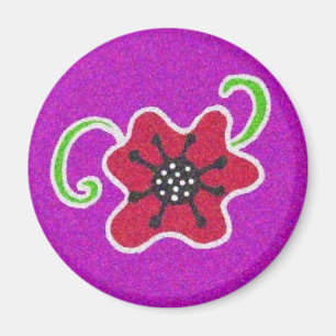 Pysanka symbol: Vallmo Magnet
