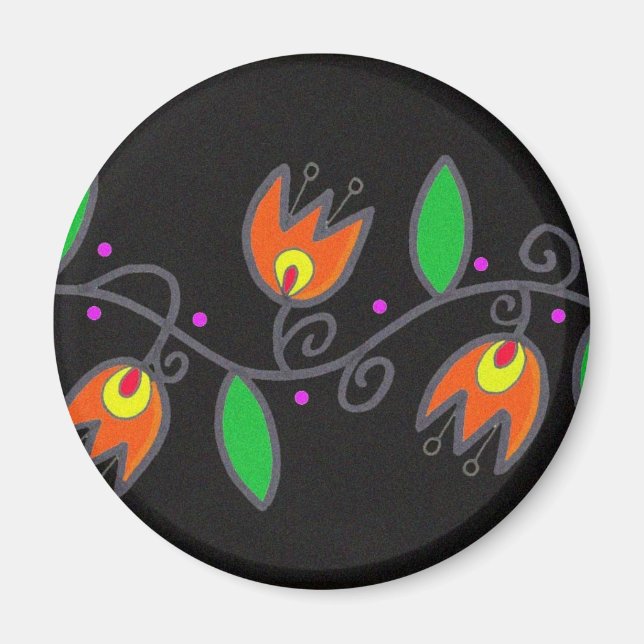 Pysanka Symbol: Vin Magnet (Framsidan)