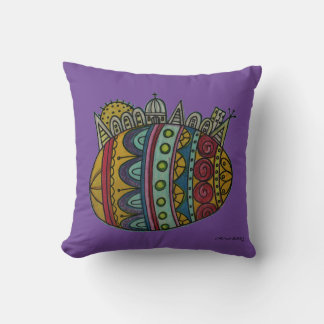 Pysanka Ukrainska Påskägget City Folk Art Kudde
