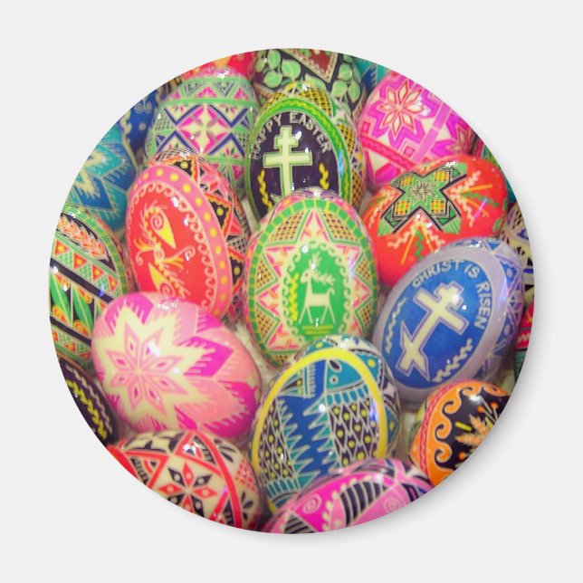 Pysanky Egg Magnet (Framsidan)