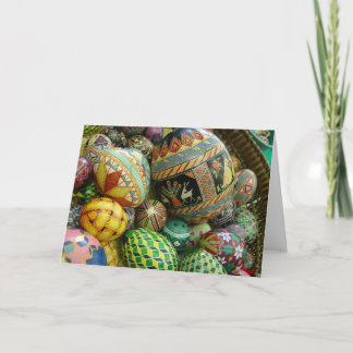Pysanky påskägg helgkort