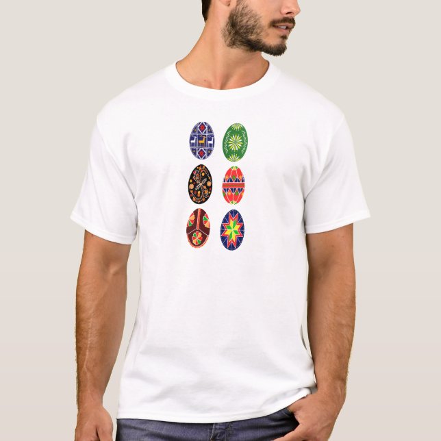 Pysanky Ukrainas Påskägg T Shirt (Framsida)