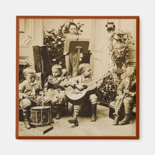 Pysorkester - vintage Stereoview Magnet