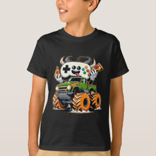 Pyssa för videospel som lyfts 4 x 4 Lastbil T Shirt