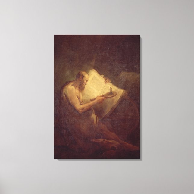 Pythagoras (6e-århundradet BC) (olja på canvas) Canvastryck (Framsida)