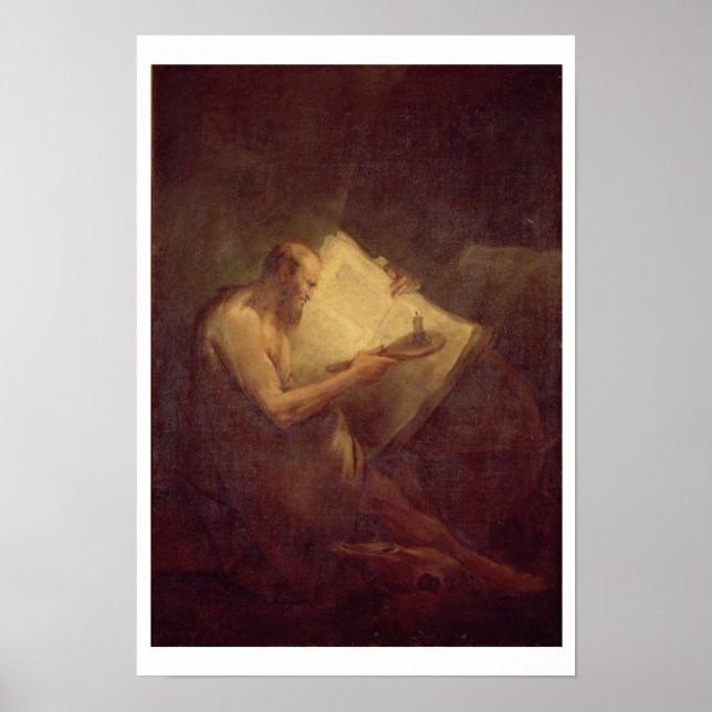 Pythagoras (6e-århundradet BC) (olja på canvas) Poster (Framsidan)