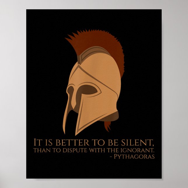 Pythagoras citat från Greklands filosofi - bättre  Poster (Framsidan)